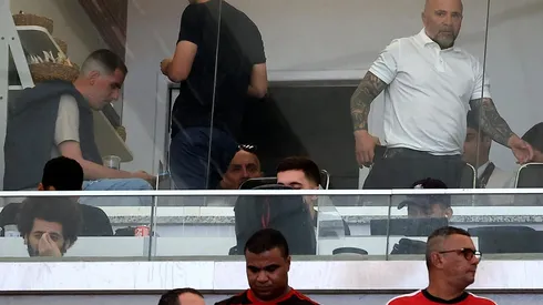 Sampaoli viendo al Flamengo en acción