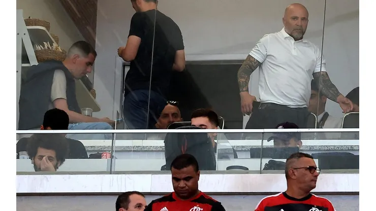 Sampaoli viendo al Flamengo en acción