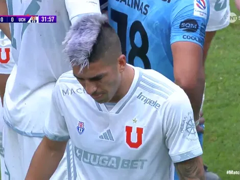 Terrible primer tiempo de la U: expulsión y golazo de Iquique