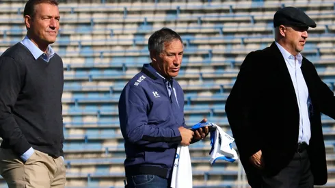 Tagle y Buljubasich en la presentación de Holan