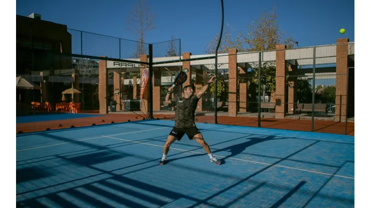 Javier Valdés estuvo en el Chile Padel Open en San Carlos de Apoquindo.