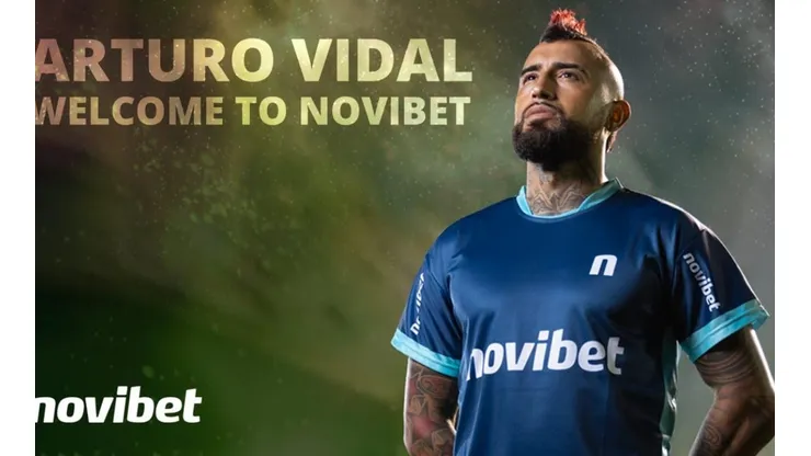 Arturo Vidal se suma como nuevo fichaje de Novibet a contar de esta fecha.