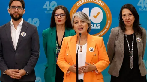 Ministros se reúnen por promulgacion del la ley 40 horas laborales.