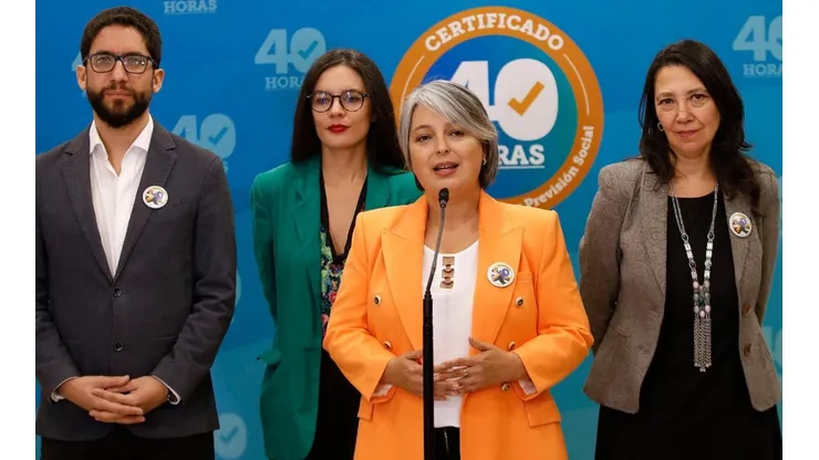 Ministros se reúnen por promulgacion del la ley 40 horas laborales.