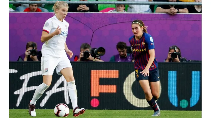 El Lyon y el Barcelona en la final de la Champions de 2019