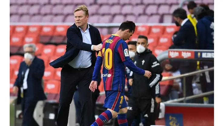Koeman alcanzó a dirigir a Messi en Barcelona
