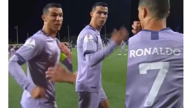 Cristiano Ronaldo terminó muy molesto tras el 0-0 del Al Nassr visitando a Al Feiha.