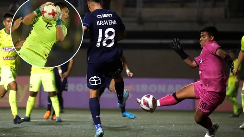 Julio Bórquez tuvo un gran partido en el mata-mata que la UC le ganó por penales a Deportes Colina.