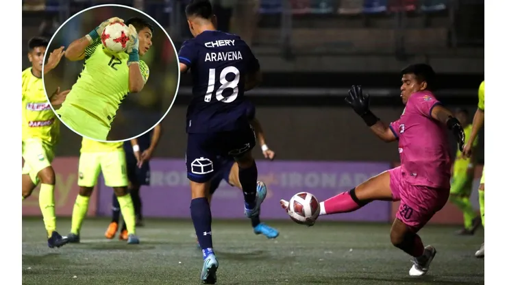 Julio Bórquez tuvo un gran partido en el mata-mata que la UC le ganó por penales a Deportes Colina.