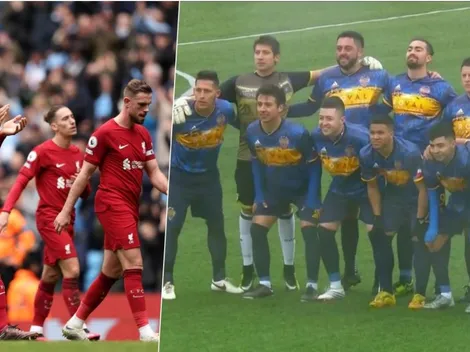 Bandera del Bories al estilo Liverpool saca aplausos en redes