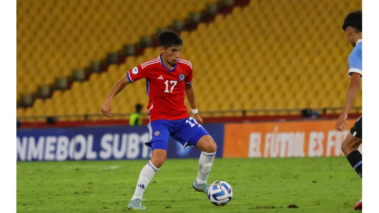Francisco Marchant en el duelo frente a Uruguay