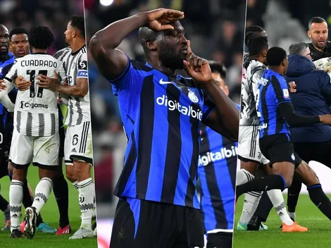 ¡Caliente! Lukaku lo empata, se lo dedica a la Juve y desata pelea