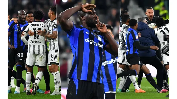 Lukaku generó una pelea de proporciones al final del clásico italiano