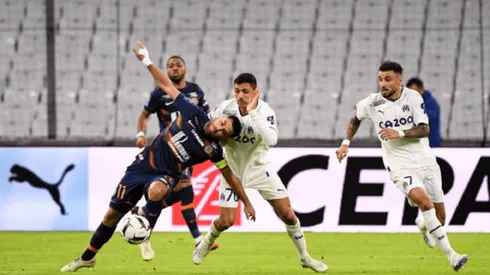Alexis Sánchez jugó 90' en el Olympique de Marsella, que igualó ante el Montpelllier por la fecha 29 de la Ligue 1.