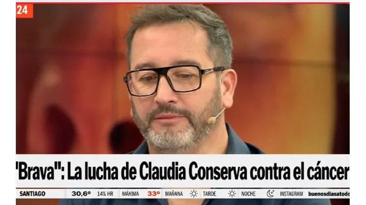 Eduardo Fuentes se emociona en vivo.