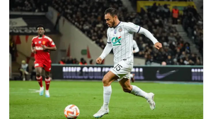 Gabriel Suazo en uno de los 9 partidos que ha jugado para el Toulouse en la Ligue 1.