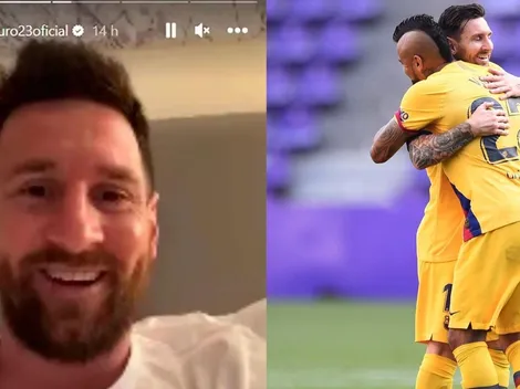 Messi emociona a Vidal con una videollamada: "Gracias hermano"