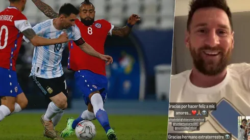 Messi y Vidal compartieron una videollamada
