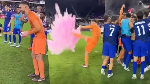 El arquero Matt Turner fue titular en la victoria de Estados Unidos ante El Salvador, y tras el triunfo se enteró que será papá de una niña.