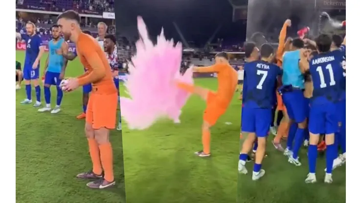 El arquero Matt Turner fue titular en la victoria de Estados Unidos ante El Salvador, y tras el triunfo se enteró que será papá de una niña.