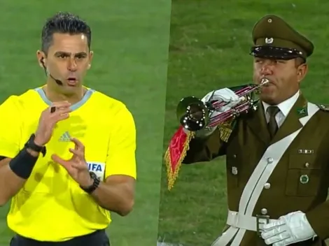 Árbitro pajarón interrumpe minuto de silencio