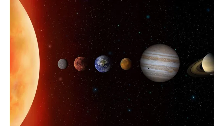 Ilustración del sistema solar