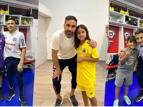 Vidal hace gozar a sus hijos con los viejos rockeros de la Roja