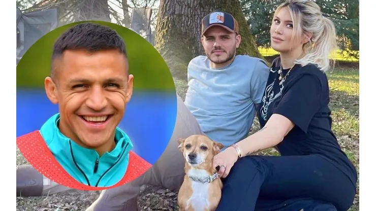 Alexis Sánchez se verá involuntariamente afectado por la reconciliación entre Mauro Icardi y Wanda Nara