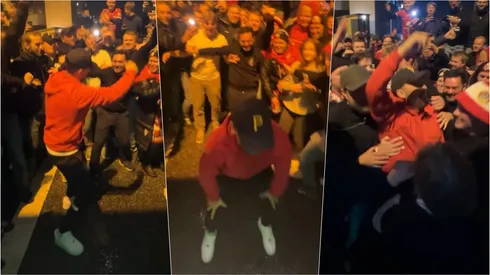 Niklas Castro celebró junto a los hinchas un triunfo clave del SK Brann rumbo a la Champions League.