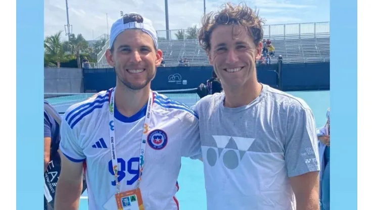 Dominic Thiem y Casper Ruud se encontraron en el Masters 1.000 de Miami, y el austríaco lució la camiseta alternativa de la Roja.
