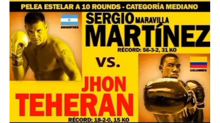 El boxeador argentino enfrenta a Jhon Teherán en un evento relacionado a la serie de STAR+; "Ringo. Gloria y Muerte".