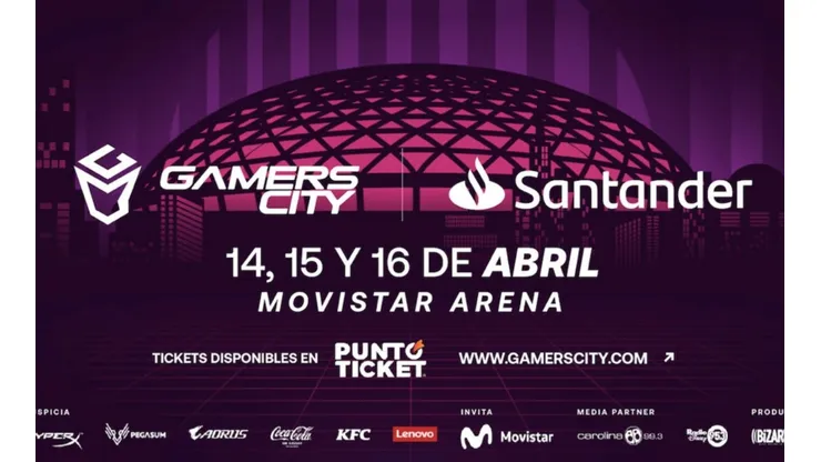 El evento gamer se tomará el Movistar Arena durante un fin de semana de abril.