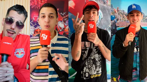 Skone, Mecha, Teorema y Jokker junto a RedGol