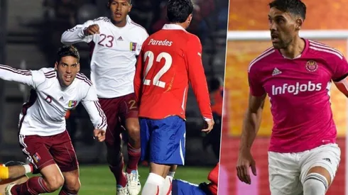 Cichero anotándole a Chile en la Copa América 2011