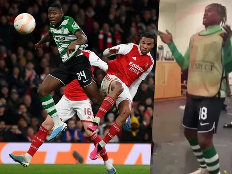 Con reggaetón: Sporting celebra a la chilena tras eliminar al Arsenal