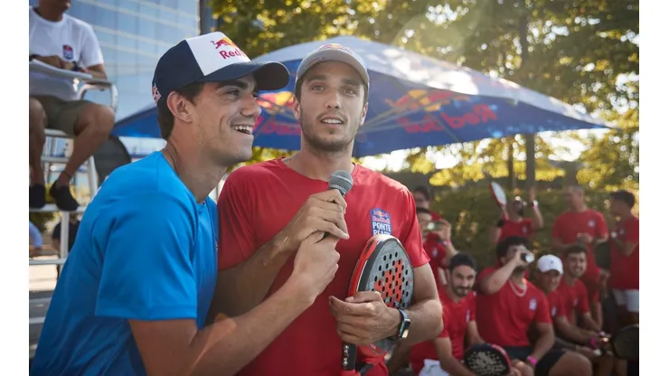 Juan Lebrón y Alejandro Galán se preparan para debutar en el Chile Padel Open en San Carlos de Apoquindo.