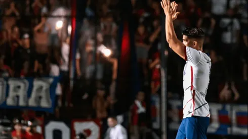 Nicolás Blandi festejó un doblete en San Lorenzo de Almagro.