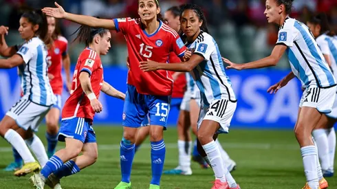 Daniela Zamora en el partido amistoso con Argentina de febrero