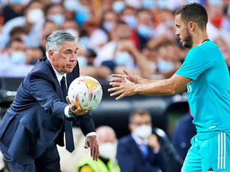 Carlo Ancelotti: “No nos hablamos mucho con Eden Hazard”