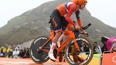 Ellen Van Dijk intentó tomarse la situación con humor