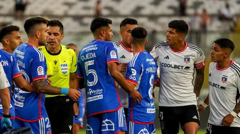 Jordhy Thompson se encaró con Matías Zaldivia cerca del final del Superclásico 193.