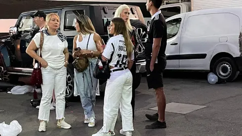 Vesta Lugg se hizo presente en el estadio Monumental para ver el Superclásico 193.