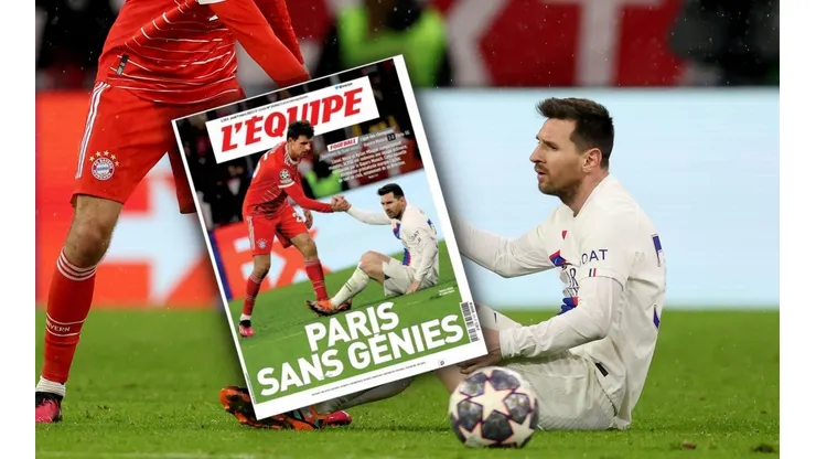Lionel Messi no logró hacer que PSG venciera al Bayern Múnich y la prensa le cayó con todo.