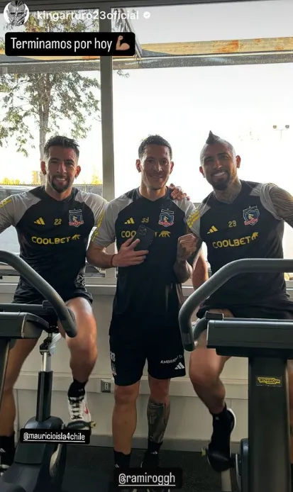 Ramiro González le jugó una broma a Arturo Vidal por su polémica con Ricardo Gareca. Foto: Instagram.