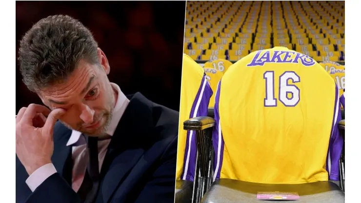 Pau Gasol en su retiro de camiseta