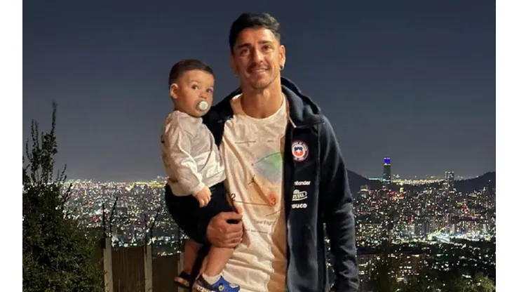 Fernando Zampedri con el buzo de la Selección