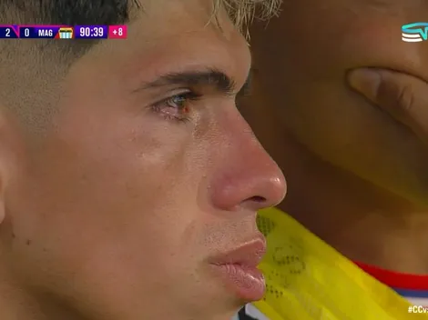 La tristeza de Carlos Palacios al ser sustituido ante Magallanes