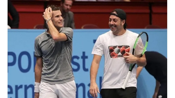 Dominic Thiem se mostró feliz por lo que ha conseguido al trabajar junto a Nicolás Massú.