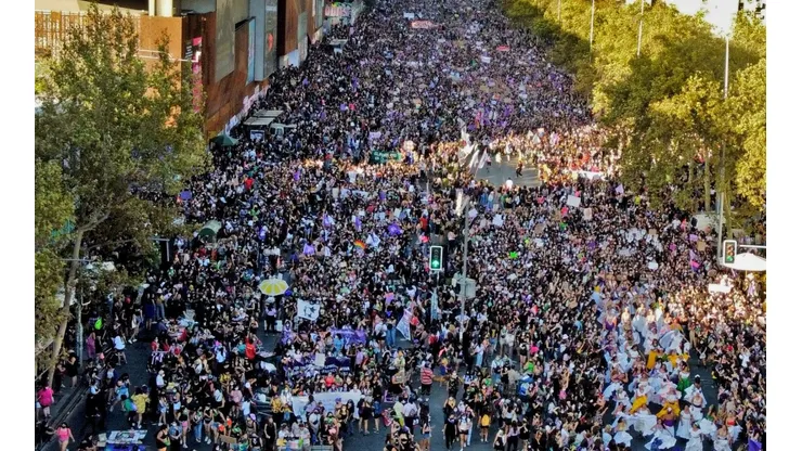 Día Internacional de La Mujer 8M en Santiago (2022)