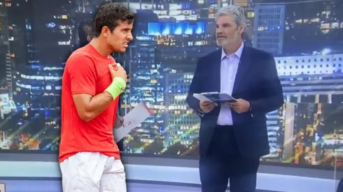 Guarello cerró el noticiero informando que Garin perdió con Thiem, y en San Carlos de Apoquindo la algarabía era total por el triunfazo de Gago.